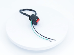 Universal Motorcycle Switch with Red ON/OFF Buttons and Mounting Bracket
