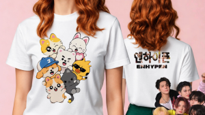 ENHYPEN T-Shirt Active Dri – Personalized KPOP Fan Shirt | Breathable Quick-Dry Activewear | Stylish ENHYPEN Inspired Shirt for Men & Women | Concert Outfit Casual Wear & Gift for ENGENE Fans