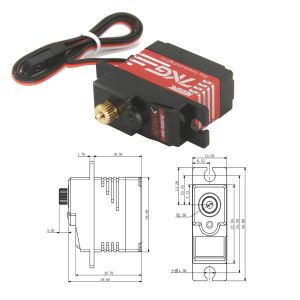 NEEBRC 7KG Metal Gear Digital Servo Half Aluminum Frame 4.8-6V for 1/14 1/16 RC Car Boat Robot Wltoys 14010 Hyper Go 14209 16208
