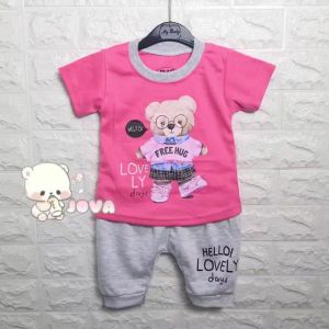 JOVA BAJU BAYI PEREMPUAN SETELAN ANAK CEWE LUCU STELAN CEWEK 6 12 BULAN IMUT CANTIK BEAR