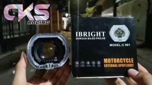 IBRIGHT Lampu Projie Biled Cut Off 3 Inch Original Premium Black Series Dengan Shroud