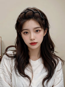 Simple Foldable Travel Portable Hairband for Women Short Hair Styling Retro Hair Clip High Top Design by Purple Rice