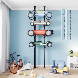 ZHUOLESHI | Multilayer No-Drilling Child Stroller Storage Rack