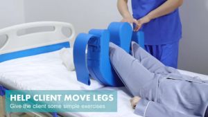 READY STOCK Patient Roll Over Pillow with Fixing Strap U-Shaped Bedridden Side Lying Bed Rest Turning Device Elderly Care High Elastic Sponge