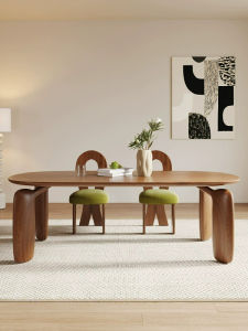 Scandinavian Solid Wood Simplicity Dining Table Silent Style Ash Wood For Home Log Japanese Designer Desk Negotiation Desk