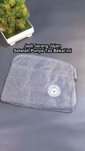 Tas Bekal Polos Makanan Bahan 2 Lapis / Tas Bekal / Tas Travel Tempat Bekal Lunch Bag Premium Cooler