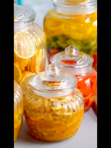 230ml/380ml Transparent Glass Sealed Cans Candy Small Object Storage Jar Kitchen Storage Container