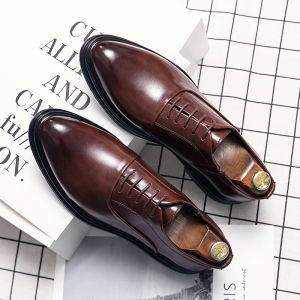 NUDANLAI | Plus Size New Arrival Groom Wedding Business Formal Brown Derby Shoes