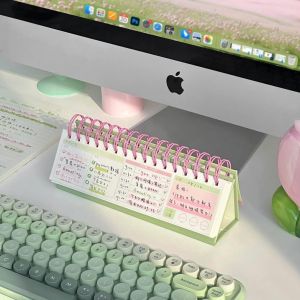 Ohaya | Guava Desktop Daily Planner Study Plan Weekly Plan Daily Planner todolist Office Self-discipline Check-in Coil Book Desk Stand Book