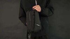 Techdoo Tas Selempang Travel USB Port Sling Bag Tas Pria Slempang Outdoor Tahan Air TS504