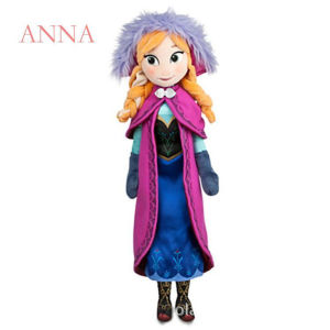 Disney | 40CM Frozen Anna Elsa Dolls Snow Queen Princess Anna Elsa Doll Toys Stuffed Frozen Plush Kids Toys Birthday Christmas Gift