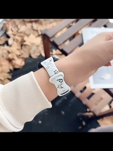 2in1 Engraved Flower Strap+Bling Diamond Case for Huawei Watch 11/11Pro 10 9 8 Hollow Cover Frame Band
