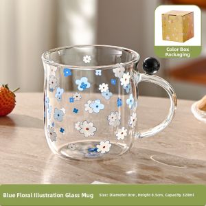 YAGANG | Cute Print Glass Mug