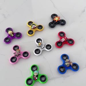 Bandai | 1 Pc Cartoon One Piece Action Figures Fidget Spinner Luffy Zoro PVC Model Finger Stress Relieving Hand Spinner Gift Toy
