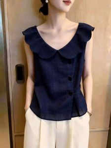 Unique Stylish French Design Womens Shirt