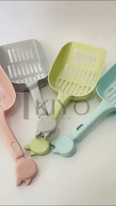 KIYO Sekop Serokan Kotoran Kucing Anjing Kelinci Pegangan Panjang