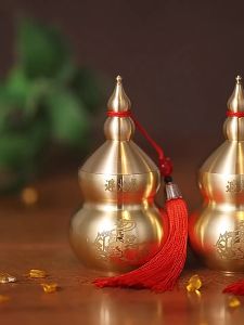 Bisa COD Feng Shui Labu Kuningan Labu Kuningan Cina Feng Shui Home Decor Kelabuhan Labu Tembaga Dengan Untuk Dekorasi Rumah