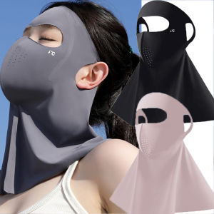 Kem Chống Nắng Mặt nạ chống UV traceless mùa hè mặt nạ thoáng khí Băng cảm thấy dù để che nắng mặt bảo vệ Nam Nữ đi xe đạp thể thao mặt nạ