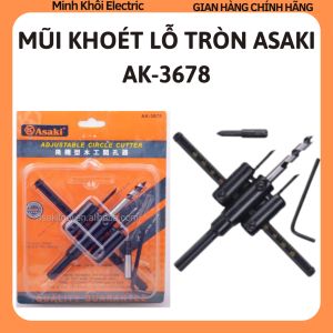 Mũi khoét lỗ tròn Asaki AK-3678mũi khoan khoét lỗ gỗbộ khoét lỗ thạch caobộ mũi khoét đa năngbộ mũi khoan khoét thạch cao và gỗbộ khoan khoét lỗ thùng loalỗ đèn thạch caomũi khoét lỗ thạch cao tăng đưa