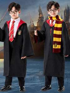 Halloween Childrens Harry Potter School Robe Universal Studios Magic Robe Cosplay Role Playing Boys Clothing Polyester Fabric