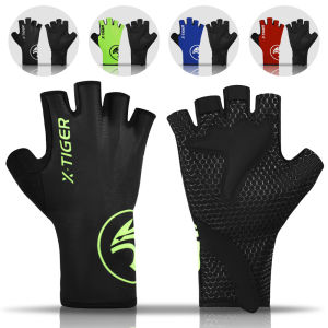 X-TIGER Cycling Gloves Sweat Absorbent Breathable Half Finger Cycling Gloves Cycling MTB Fitness Wearable Half Finger Gloves