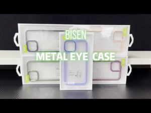 Bisen Metal Eye Thickened Edge Phone Case For iPhone 13, 13 Pro, 13 Pro Max, 14, 14 Pro, 14 Plus, 14 Pro Max