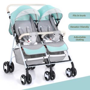 Twin Stroller Foldable Elevator Car Friendly