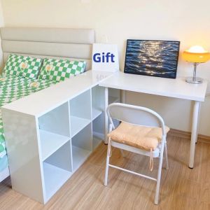 Bedside Divider Storage Cabinet White