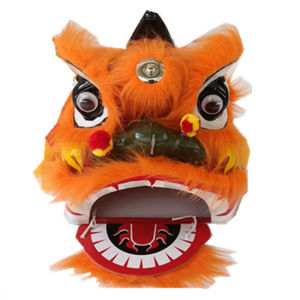 Kids Lion Dance Prop Set Dance Lion Head Drum 2-14 Years Old Kindergarten Performance Small Lion Head Toy 8 Lion Dance Drum