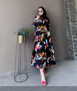 Meisya Set Gamis Kerudung Wanita Lebaran Viral