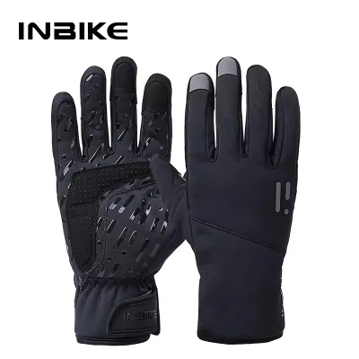 Inbike | Găng Tay Đạp Xe Dài Ngón Giữ Ấm Thoáng Khí Chống Sốc