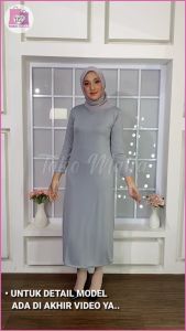 Baju Manset Gamis Tangan Panjang & Tampa Tanpa Lengan Wanita Kerah Leher Turtle Neck Polos Dalaman Perempuan Hitam Warna Kulit Bahan Rayon Spandek Kaos Daleman Cewe Hijab Dewasa Anak Pendek Mangset Premium Atasan Inner Cewek Jumbo Big Size LD 120 130 140
