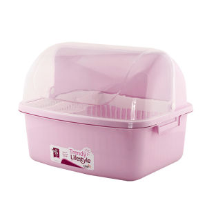 Kitchen Large Plastic Bowl Plate Storage Box Cabinet Simple Easy-To-Use Cover Bowl Chopsticks Organizer Rack Shelf Holder