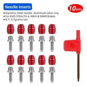 10 Olive Ring Oil Needle Kit for SRAM Series AVID Stealth-A-Majig Bicycle Hydraulic Disc Brake Hose Inserts Parts Quick Install
