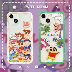 เคสโทรศัพท์OPPO Reno10 Pro Reno10 5G Catoon ชุดของซิลิโคนกระแทกลายเครยอนตลกๆ Shinchan เพื่อนิ่มโปร่งใส ผ่านเครื่องสำอาง OPPO Reno10 Pro+ 5G ใหม่ 2023