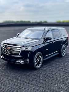 Large Cadillac Alloy Car Model Off-Road Boys Toy Gift Display Model 1/24 Scale Collectible Metal Vehicle Toy for Teenagers