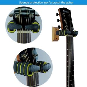【Spot on sale+Spot goods】Guitar Wall Mount Hanger Holder Keeper Hook Stand Auto Lock System for Electric Acoustic Guitars Bass String Instrument