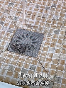 Pelekat Longkang Lantai Pakai Buang 1 PCS Floor Drain Sticker Disposable Filter Hair Catcher Insect-Proof Sewer CoverAnti-blocking Kitchen Bathroom 一次性地漏贴