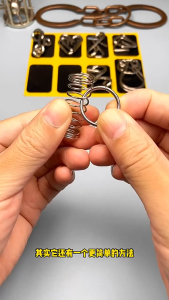 Intelligence Unlocking Memory Practical Unlocking Luban Lock Nine Chains Full Set Children Students Intelligence High