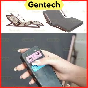 2 Crank Automatic Foldable Hospital Medical Nursing Bed Frame With Mattress/Roller Design for Elderly