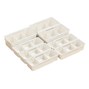 Adjustable Cosmetic Lipstick Storage Box Drawer Separator Expandable Organizer Box Rectangular PP Plastic Desktop Storage Bin