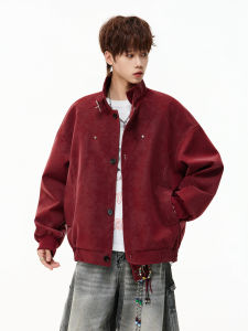 WUKONGYOUHUO | American Retro Matte Tie-Dye PU Leather Jacket