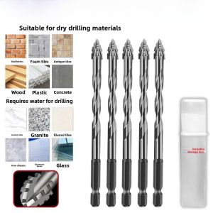 New Sharp Cross Tooth Drill Concrete Tile Alloy Tungsten Steel Wear Resistant Dry Wet Use Hole Saw for Home Furniture Accessories