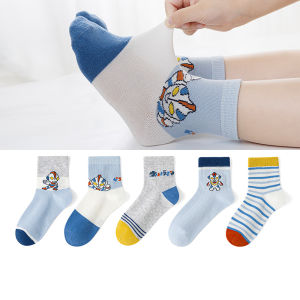 LIUZHISHU | Children Summer Lightweight Student Mesh Crew Socks