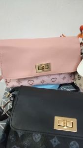 Fashion Moden Korean Sling Bag for Women Classic Print Shoulder Bags Leather Crossbody Bag