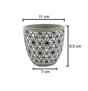 INS Minimalist Nordic Style Creative Green Plants Succulent Oval Modern Balcony Indoor Outdoor Cement Flower Pot View Porcelain
