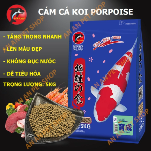 🐟 Cám Cá Koi PORPOISE – Thức Ăn Dinh Dưỡng Cao Tăng Trưởng Nhanh – Không Đục Nước! 🌊