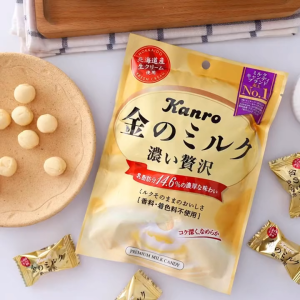 【SG ready stock】Buy 2 get 1 free!Japan Kanro Golden Rich Milk Candy Premium Cream Sweets with 14.6% Milk Fat