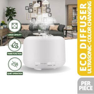 Eco Love Ultrasonic Essential Oil Diffuser - 18Hr Aromatherapy Humidifier LED Night Light Atomizer