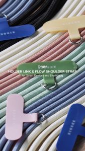 Ringke Holder Link Flow Adjustable Shoulder Y-Type Strap with Patch Universal Detachable Cell Phone Crossbody Neck Lanyard for Universal Smartphone Case and more
